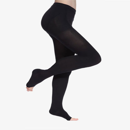 Plus Size Medical Toeless Compression Tights(20-30mmHg)