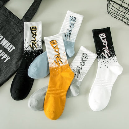 Plus Size Trendy Crew Socks(5 Pairs)