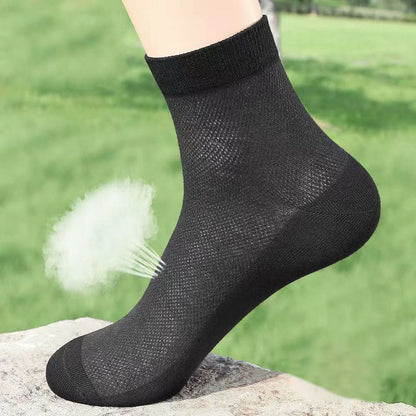 Plus Size Mesh Quarter Socks(10 Pairs)