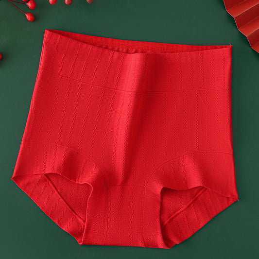 Plus Size Red High Waist Panty(3 Packs)