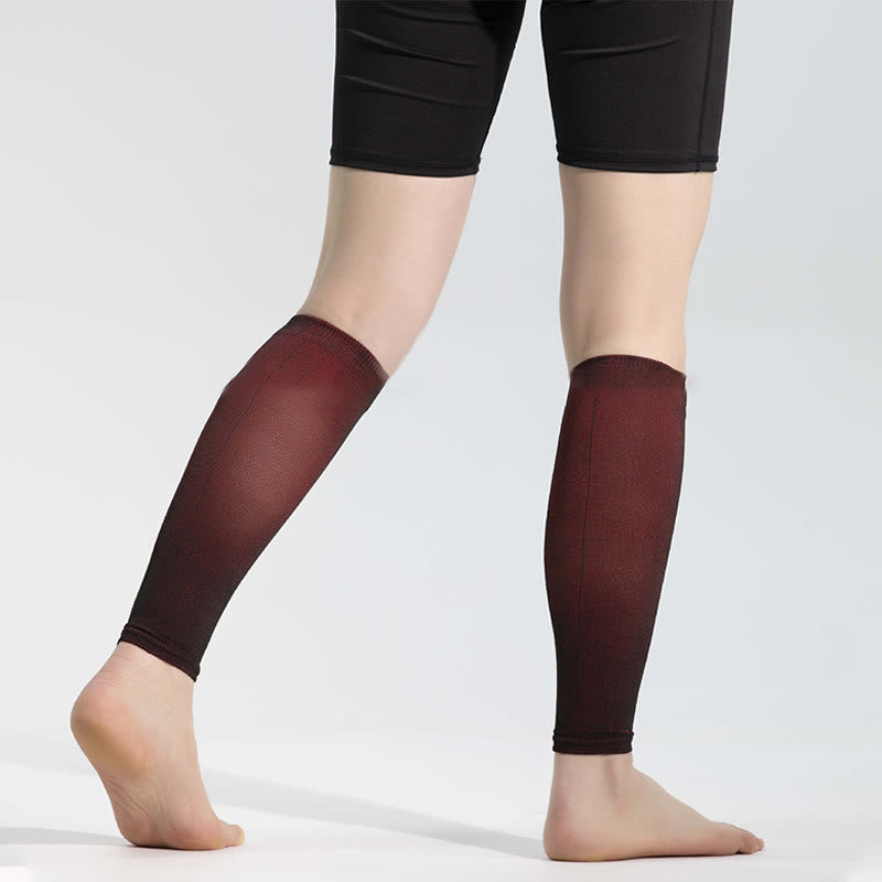 Ice Silk Footless Cool Compression Sleeve Socks Unisex