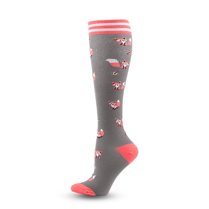 Cute Panda Pattern Compression Socks(6 Pairs)