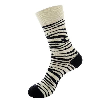 Plus Size Abstract Formula Crew Socks(5 Pairs)