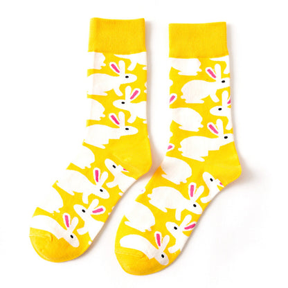 Plus Size Easter Eggs Quarter Socks(5 Pairs)