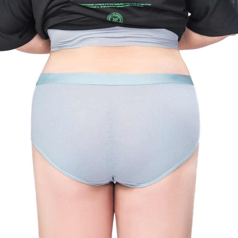 Plus Size Simple High Waisted Strentch Panty(4 Packs)