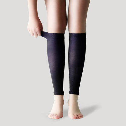 Ice Silk Footless Cool Compression Sleeve Socks Unisex