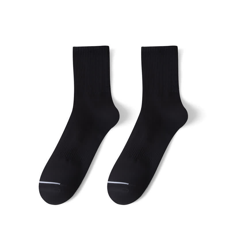 Plus Size Solid Comfy Quarter Socks(6 Pairs)