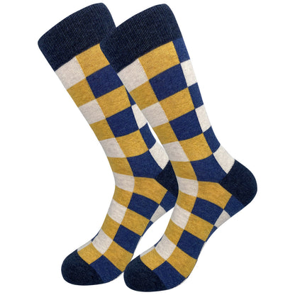 Plus Size Fashion Plaid Crew Socks(5 Pairs)