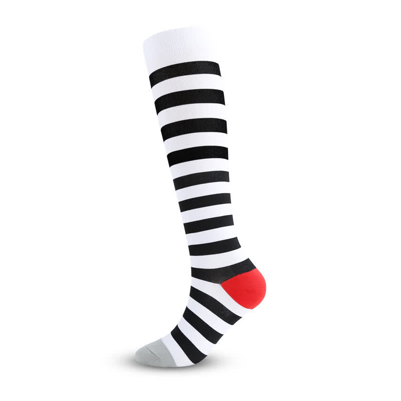 Colorful Striped Compression Socks(3 Pairs)