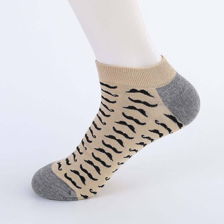 Plus Size Irregular Patterns Ankle Socks(5 Pairs)