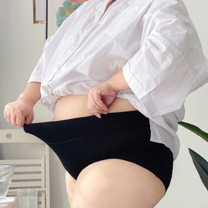 Plus Size High-Waisted Breathable Panty(3 Pairs)