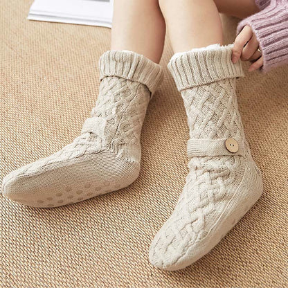 Christmas Wool Cozy Home Slipper Socks